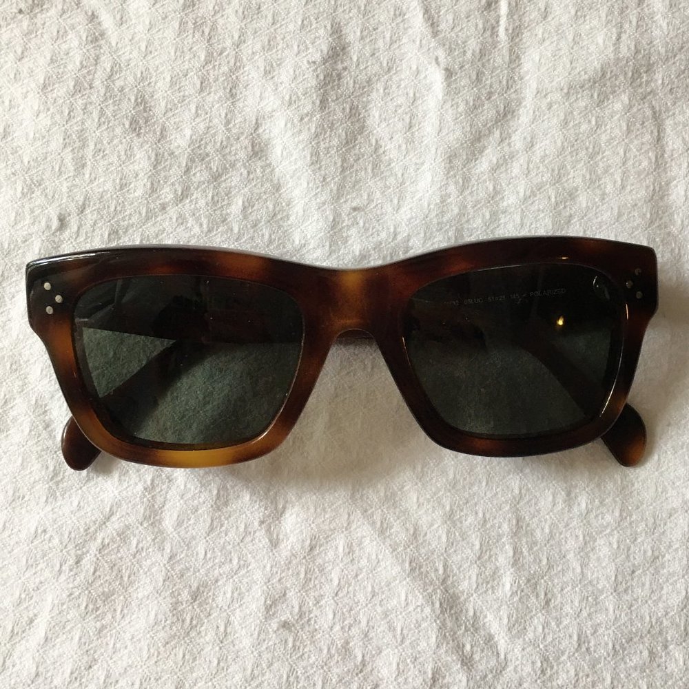 Celine tortoise polorized sunglasses